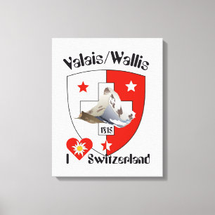 Schweiz  Suisse  Switzerland Wallis Leinwanddruck