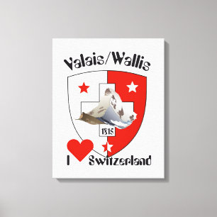 Schweiz  Suisse  Switzerland Wallis Leinwanddruck
