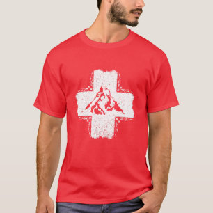 Schweiz T - Shirt - T - Shirt Schweiz Flagge