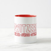 SCHWEIZ - Tasse - Stil & Farbe wählen (Zentrum)