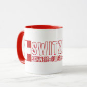 SCHWEIZ - Tasse - Stil & Farbe wählen (Vorderseite Links)