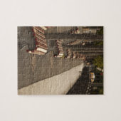 Schweiz, Tessin Kanton, Lugano. Lakefront Puzzle (Horizontal)
