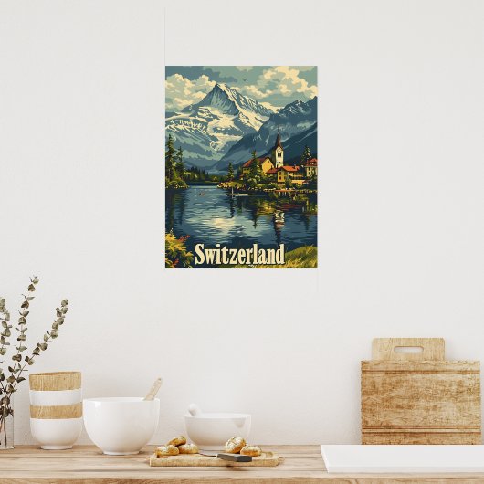 Schweiz Tranquility: Sevilla Poster (Küche)