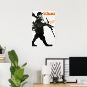 Schweiz, Travel Ski Poster (Heimbüro)