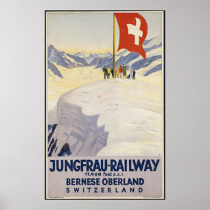 Schweiz Travel Vintage Travel Poster Ad Retro