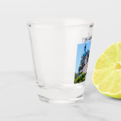 Schweiz Typische Häuser Souvenir Schnapsglas (Links)