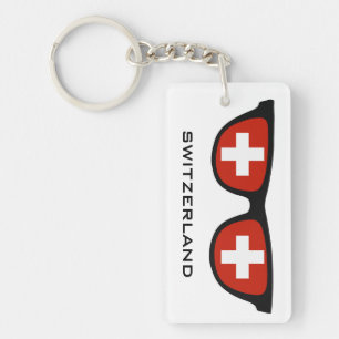 Schweiz überträgt benutzerdefinierte Text- und Far Schlüsselanhänger