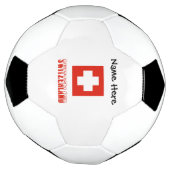 Schweiz und Schweizer Flagge Personalisiert Fußball (Gedreht)