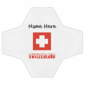 Schweiz und Schweizer Flagge Personalisiert Fußball (Flach)