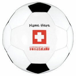 Schweiz und Schweizer Flagge Personalisiert Fußball
