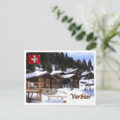 Schweiz - Verbier - Postkarte (Stehend Vorderseite)
