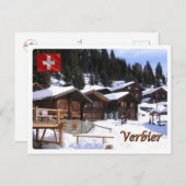 Schweiz - Verbier - Postkarte (Vorne/Hinten)