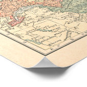 Schweiz Vintag 1923 Kartendruck Poster (Ecke)