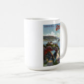 Schweiz Vintag Schweizer Tourismusplakat Kaffeetasse (VorderseiteRechts)