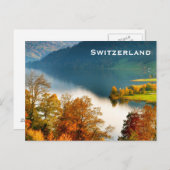 Schweiz Vintage Tourismus Hinzufügen Postkarte (Vorne/Hinten)