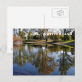 Schweiz Vintage Tourismus Hinzufügen Postkarte (Vorne/Hinten)