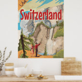 Schweiz Vintage Travel Poster (Küche)