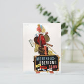 Schweiz Vintage Travel Poster Postkarte (Stehend Vorderseite)