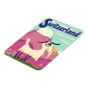 Schweiz Vintages Reiseplakat Magnet (Linke Seite)