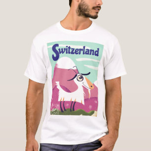 Schweiz Vintages Reiseplakat T-Shirt