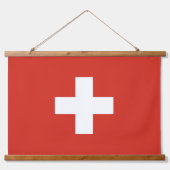 Schweiz Wandteppich Mit Holzrahmen (Vorderseite)