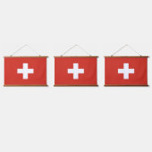 Schweiz Wandteppich Mit Holzrahmen (Dreifach)