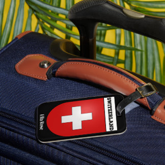 Schweiz-Wappen Gepäckmarke Gepäckanhänger