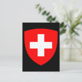Schweiz-Wappen Postkarte (Stehend Vorderseite)