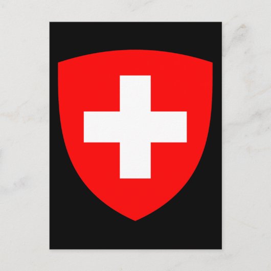 Schweiz-Wappen Postkarte (Vorderseite)