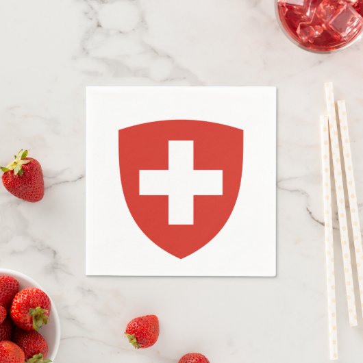 Schweiz Wappen Serviette (Beispiel)