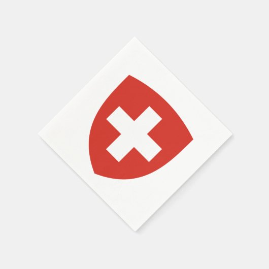 Schweiz Wappen Serviette (Ecke)