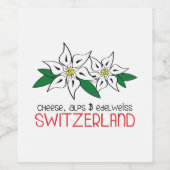 Schweiz Weinetikett (Einzelnes Label)