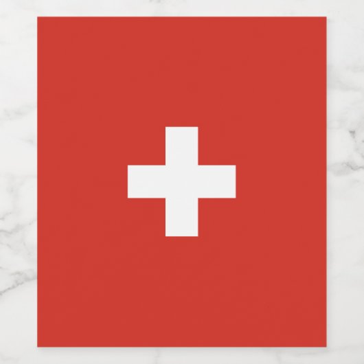 Schweiz Weinetikett (Einzelnes Label)