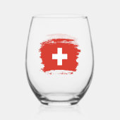 Schweiz Weinglas Ohne Stiel (Vorderseite)