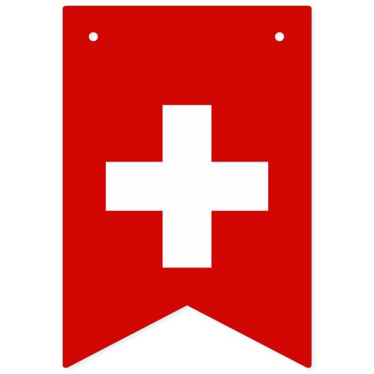 Schweiz Wimpelkette (Erste Fahne)