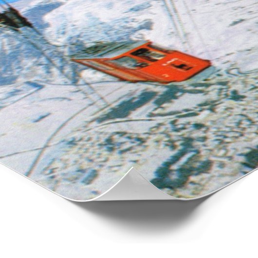 Schweiz, Wintersportort Andermatt Poster (Ecke)