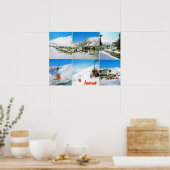 Schweiz, Wintersportort Andermatt Poster (Küche)