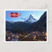 Schweiz - Zermatt Postkarte (Vorderseite)