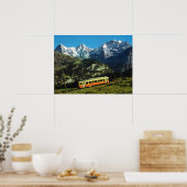Schweiz, Zug nach Jungfraujoch, Poster (Küche)