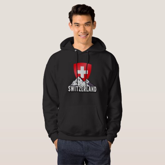 Schweiz Zuhause bis Helvetia Berge Schweiz Hoodie (Vorne ganz)