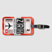 Schweiz Zürich Gepäcktag Gepäckanhänger (Vorderseite (Horizontal))