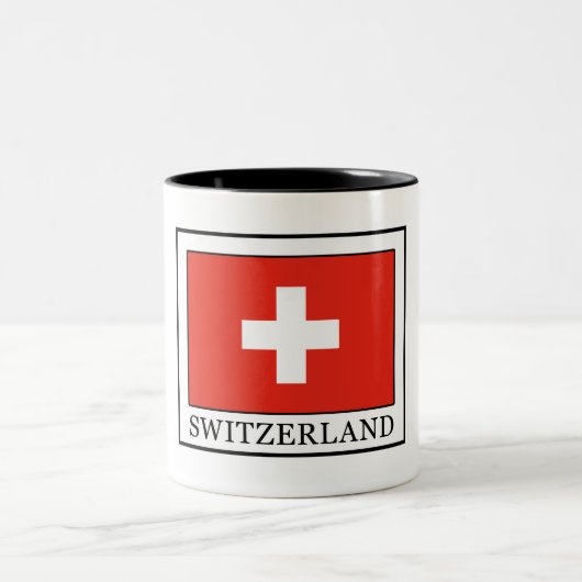 Schweiz Zweifarbige Tasse (Mittel)