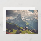 Schweizer Alpen (2) Postkarte (Vorne/Hinten)