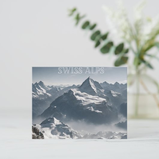 Schweizer Alpen (4) Postkarte (Stehend Vorderseite)