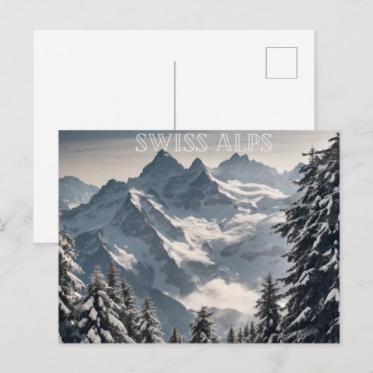 Schweizer Alpen (7) Postkarte (Vorne/Hinten)