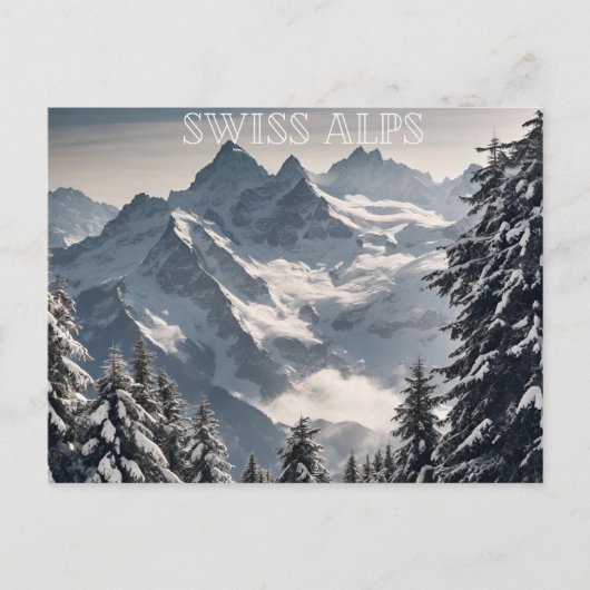 Schweizer Alpen (7) Postkarte (Vorderseite)