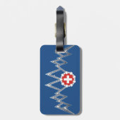 Schweizer Alpen-Gepäckanhänger Gepäckanhänger (Rückseite vertikal)