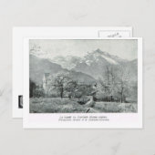 Schweizer Alpen, Glenisch Feiertagspostkarte (Vorne/Hinten)