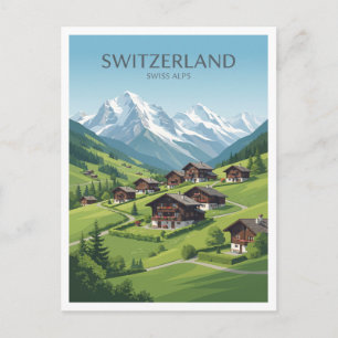 Schweizer Alpen Grindelwald Schweiz Reise Souvenir Postkarte