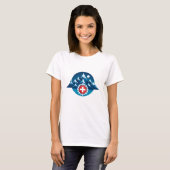 Schweizer Alpen-Illustration T-Shirt (Vorne ganz)
